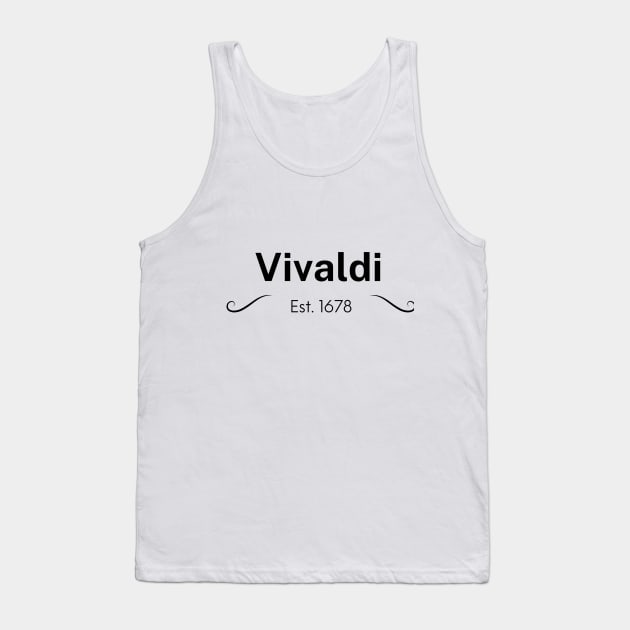 Vivaldi Est. 1678. Tank Top by Rosettemusicandguitar